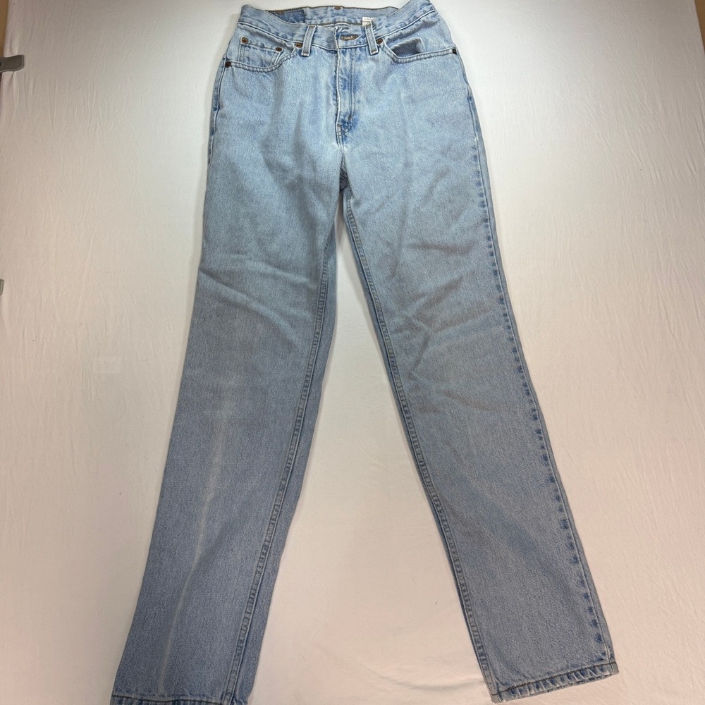 Levi's 512 Jeans Women's Size 7 Blue Denim‎ 100% Cotton Straight Leg Slim Fit